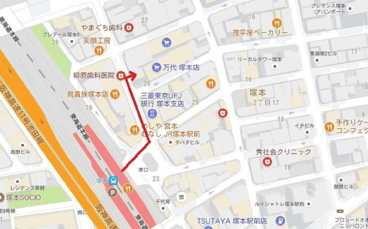 Abc Osaka Apartment Bagian luar foto